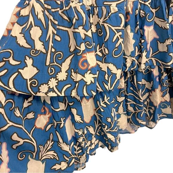 Knox Rose Blue Floral Print Short Sleeve Wrap Dress- Size XS - Picture 7 of 13